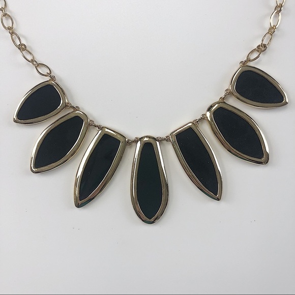 STELLA & Dot black gold reversible necklace - Picture 4 of 5